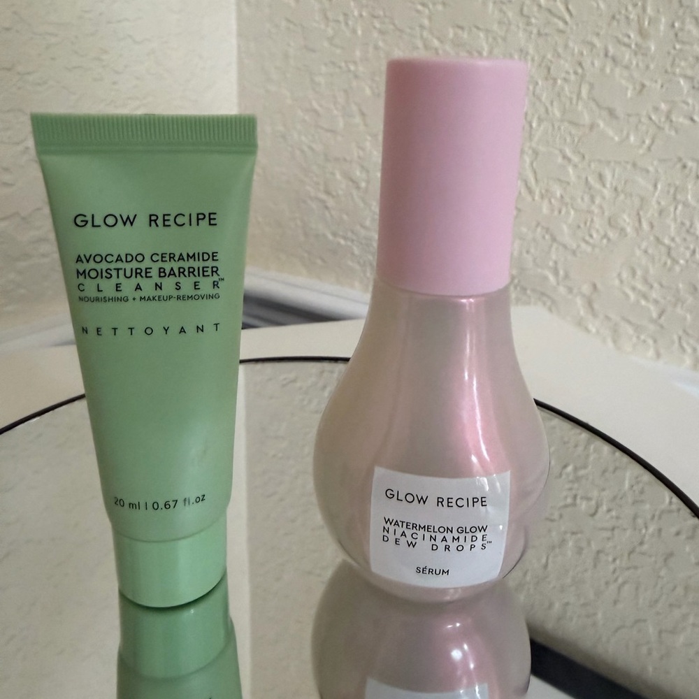 Glow Recipe Set Watermelon Glow Dew Drops Serum & Avacado Ceramide Set